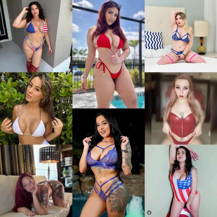 Lexi Nicole, Emma Shay, Monica Minx, Glitter Vixen, KayBaby, Scarlet Peach